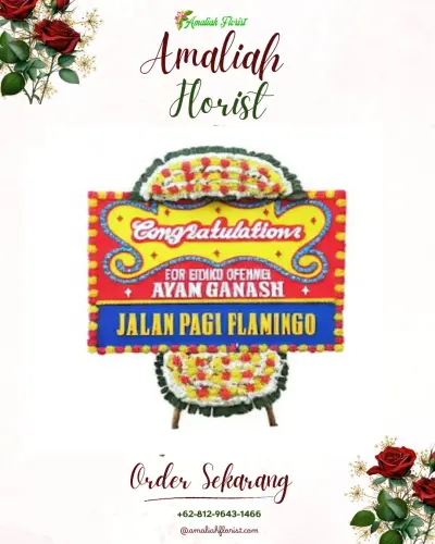 Bunga Papan Congratulation di Pangkah